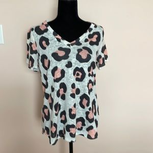 BIBI small cheetah print top